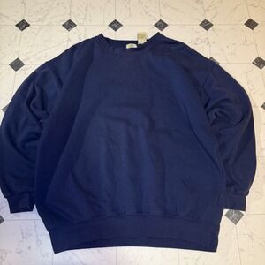 SJB Sport Crewneck Sweatshirt Navy Blue Pullover Men's Large